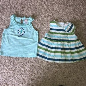 Lot of 2 Janie and Jack Baby Girl tops